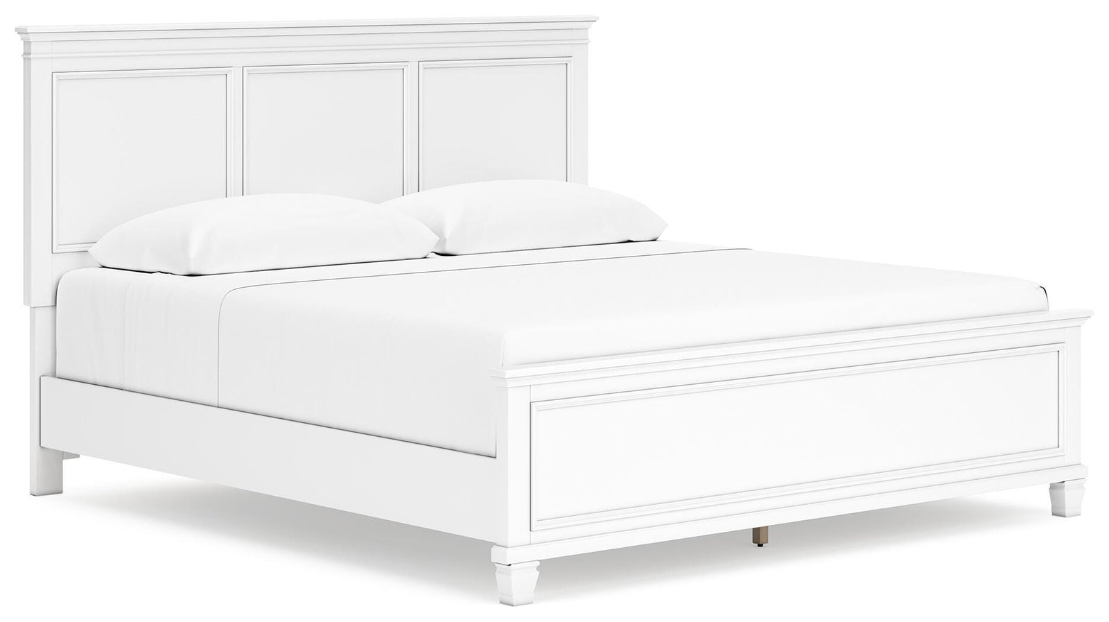 Fortman King Panel Bed - White (1)