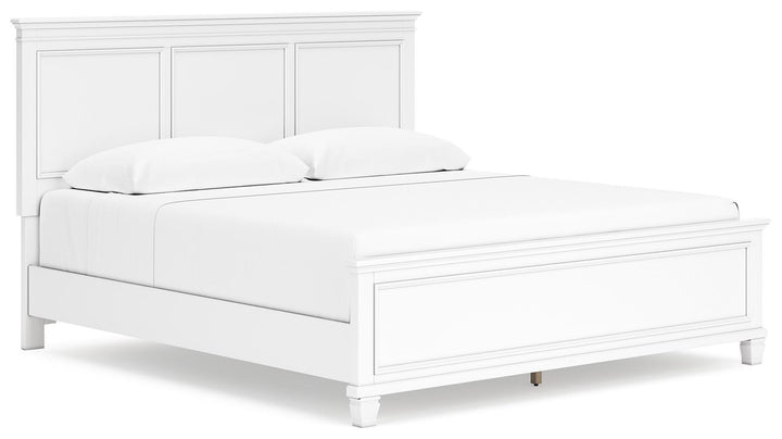 Fortman King Panel Bed - White (1)