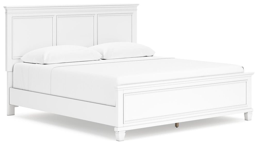 Fortman King Panel Bed - White (1)