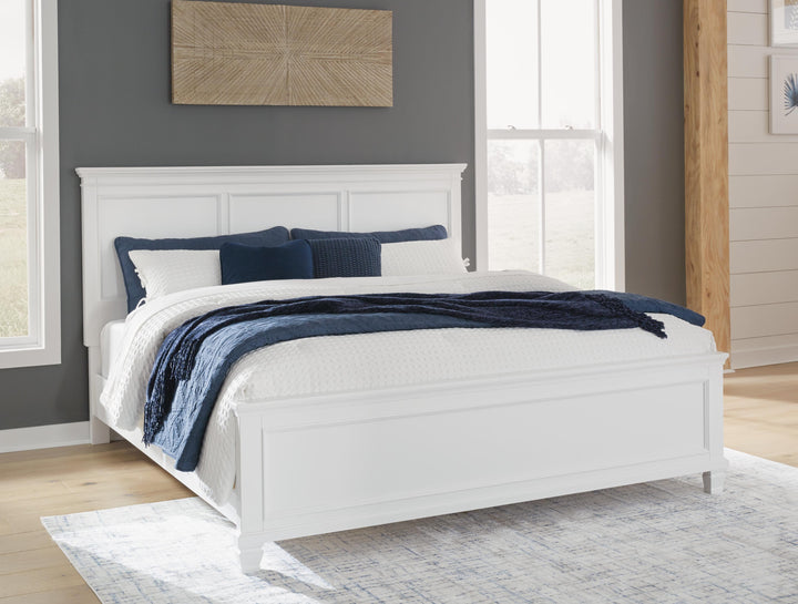 Fortman Queen Panel Bed - White (1)