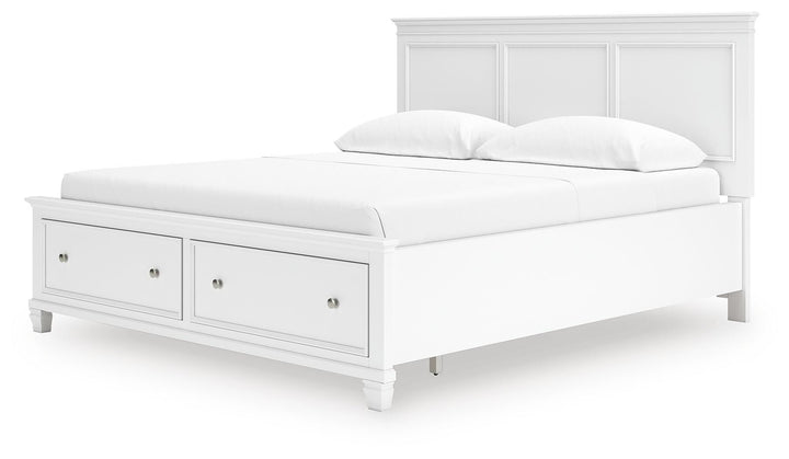 Fortman California King Panel Storage Bed - White (5)