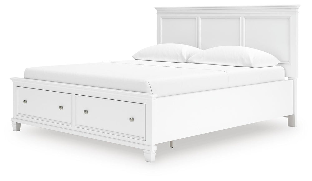 Fortman California King Panel Storage Bed - White (5)