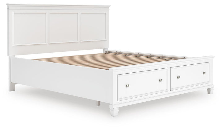 Fortman California King Panel Storage Bed - White (3)