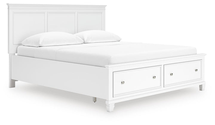 Fortman California King Panel Storage Bed - White (1)
