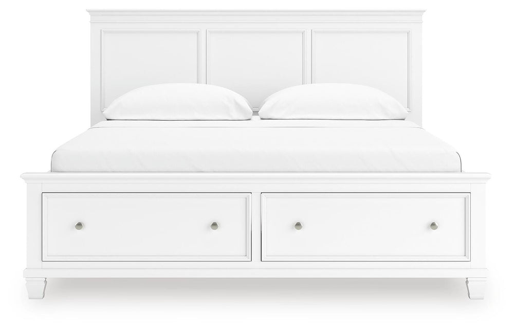 Fortman California King Panel Storage Bed - White (4)