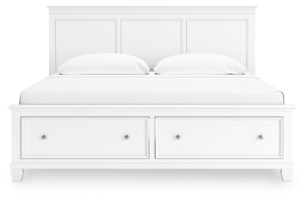 Fortman King Panel Storage Bed - White (4)