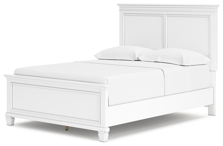 Fortman Full Panel Bed - White (3)