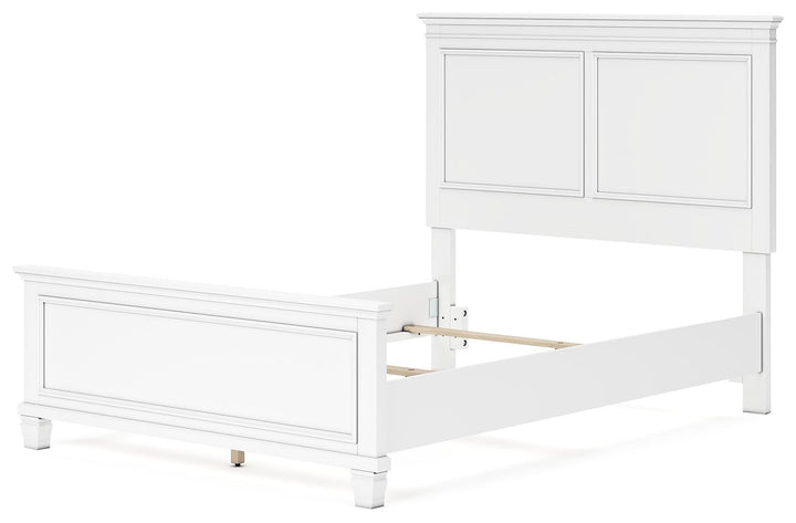 Fortman Full Panel Bed - White (2)