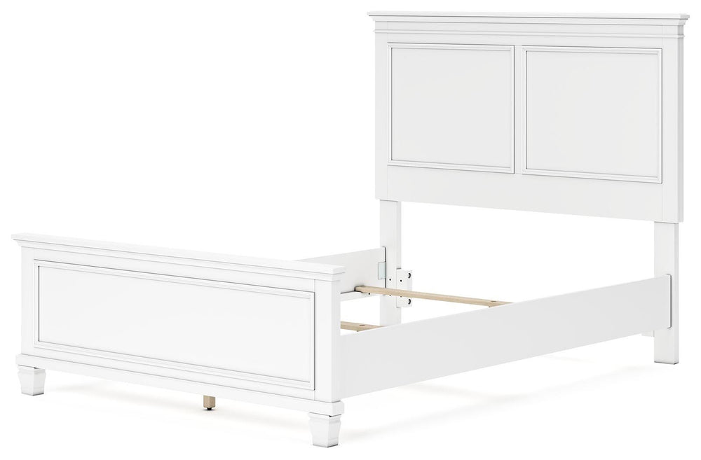 Fortman Full Panel Bed - White (2)