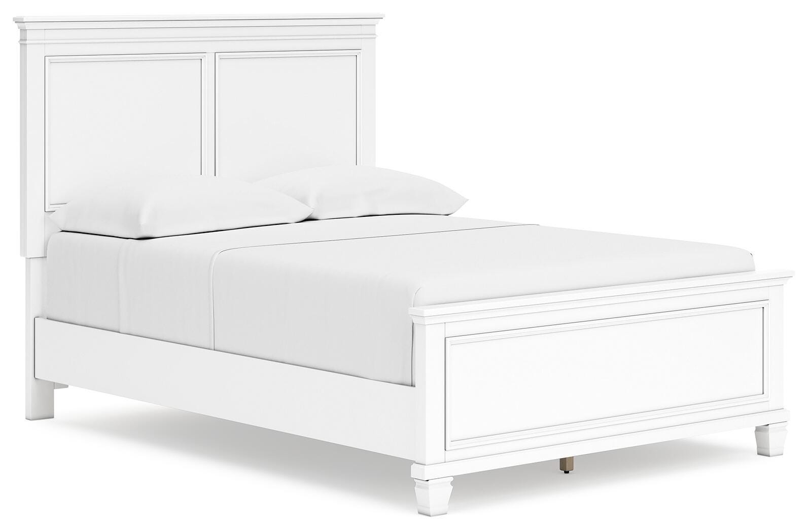 Fortman Full Panel Bed - White (1)