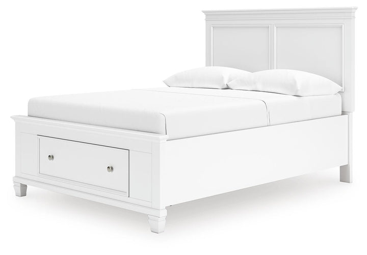 Fortman Full Panel Storage Bed - White (5)