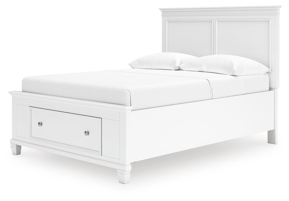 Fortman Full Panel Storage Bed - White (5)