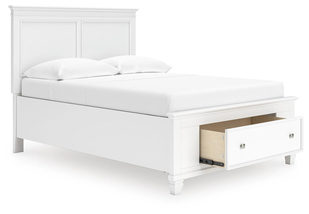 Fortman Full Panel Storage Bed - White (2)