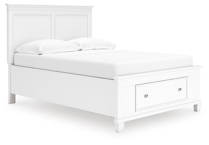 Fortman Full Panel Storage Bed - White (1)