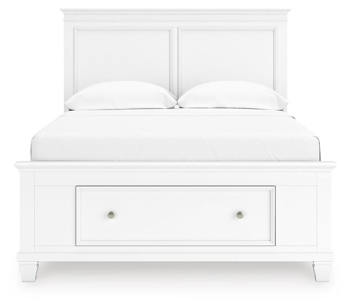 Fortman Full Panel Storage Bed - White (4)