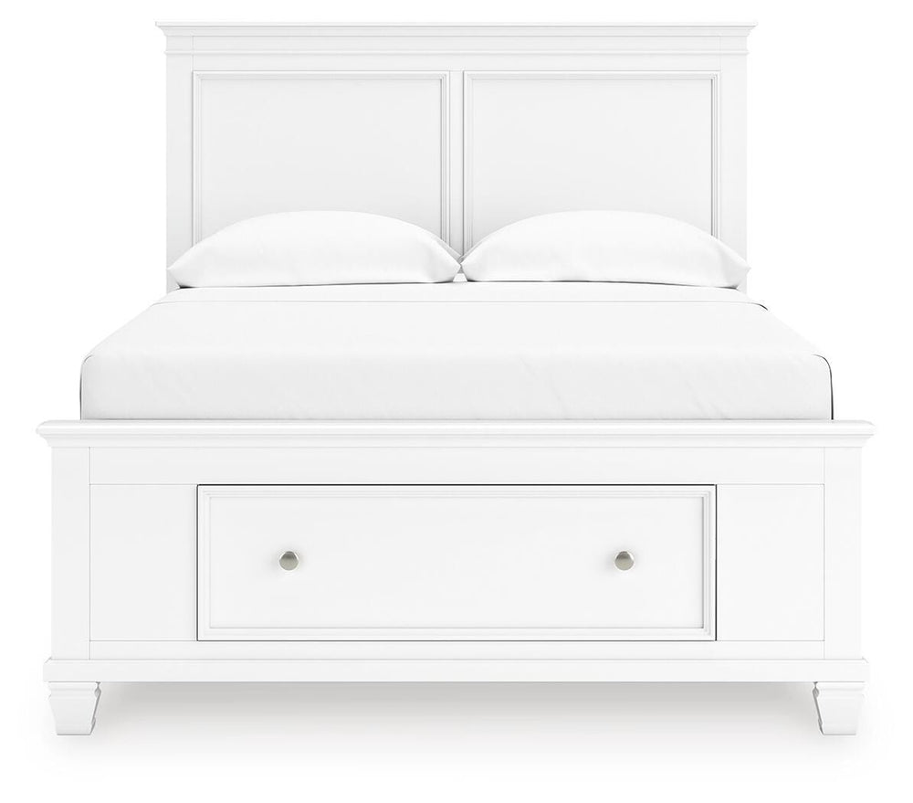 Fortman Full Panel Storage Bed - White (4)