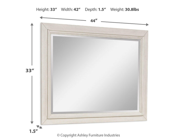 Shaybrock Bedroom Mirror - White (3)