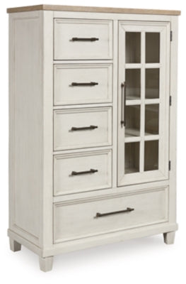 Shaybrock Door Chest - White - White