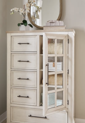 Shaybrock Door Chest - White