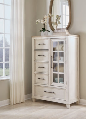 Shaybrock Door Chest - White