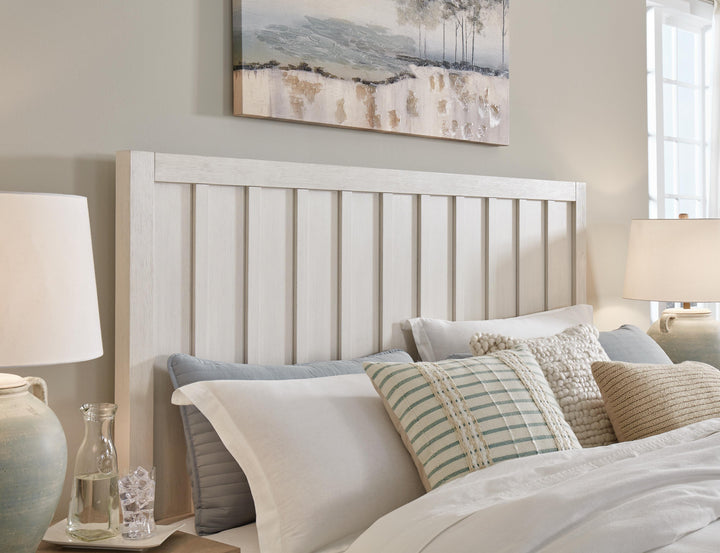 Shaybrock California King Panel Bed - White (4)
