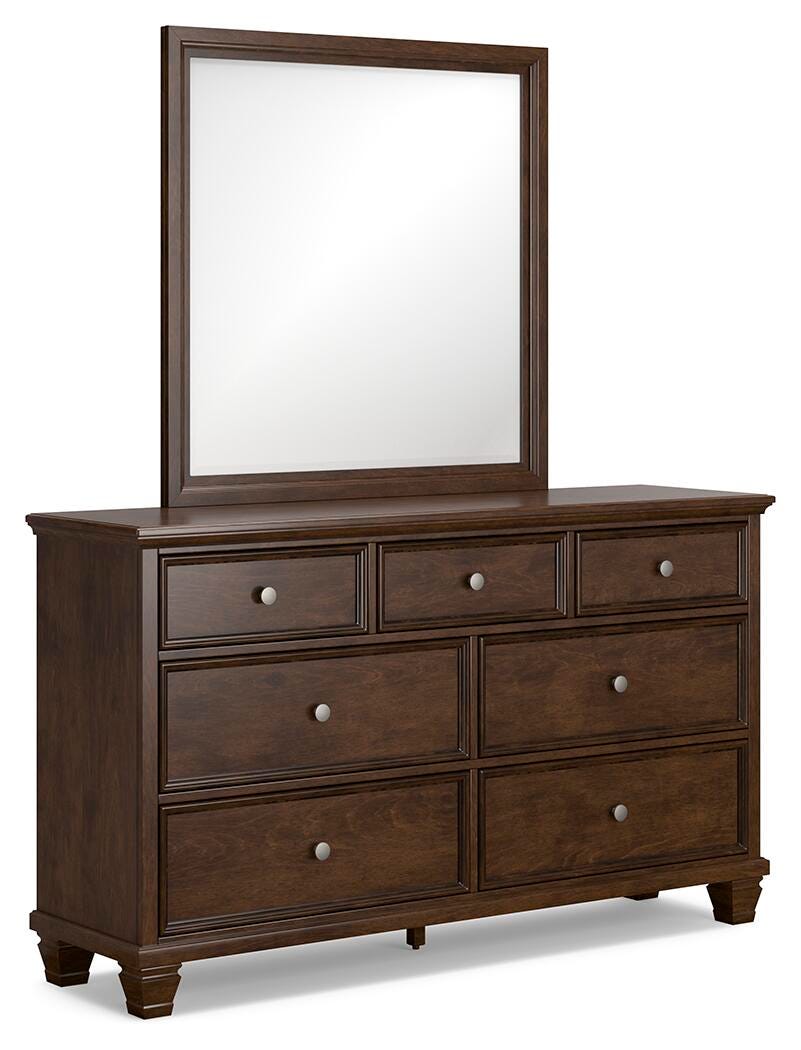 Danabrin Dresser and Mirror - Dark Brown (1)