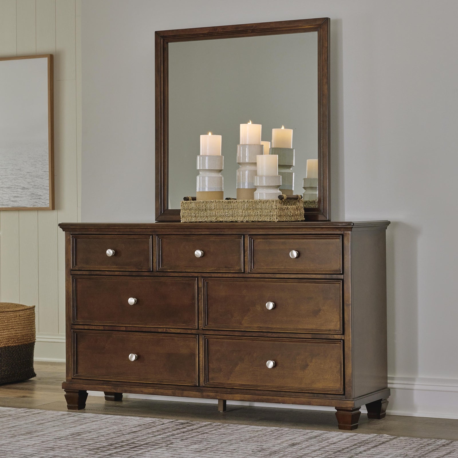 Danabrin Dresser and Mirror - Dark Brown (2)