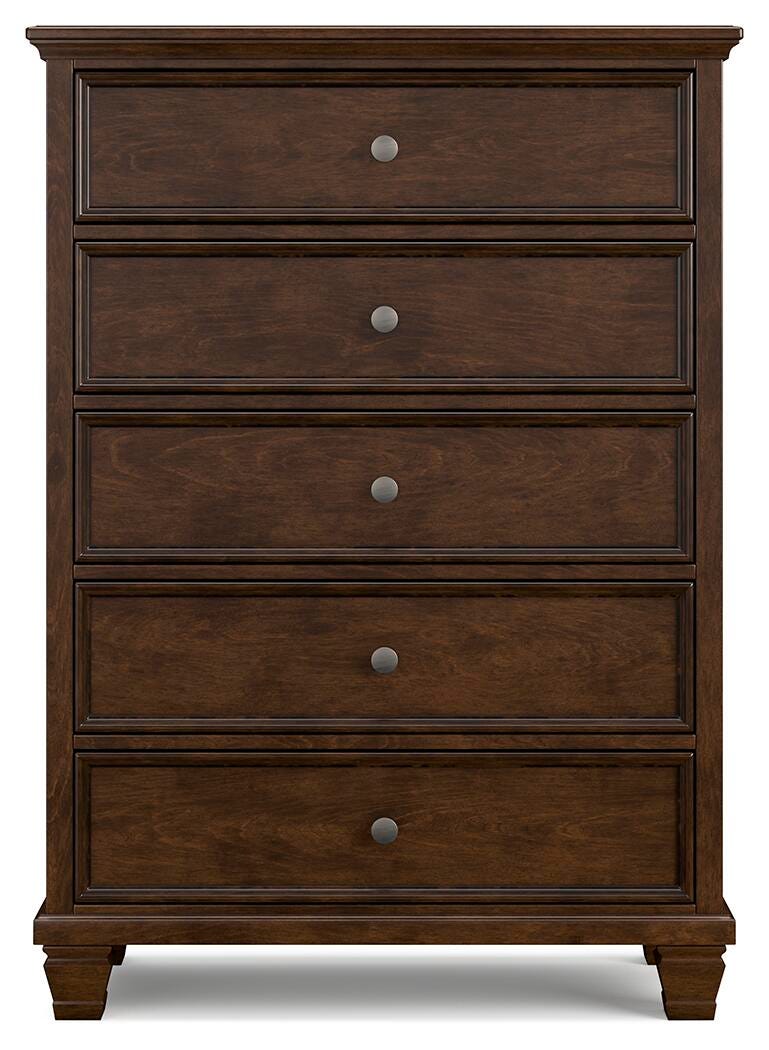 Danabrin Chest of Drawers - Dark Brown (5)
