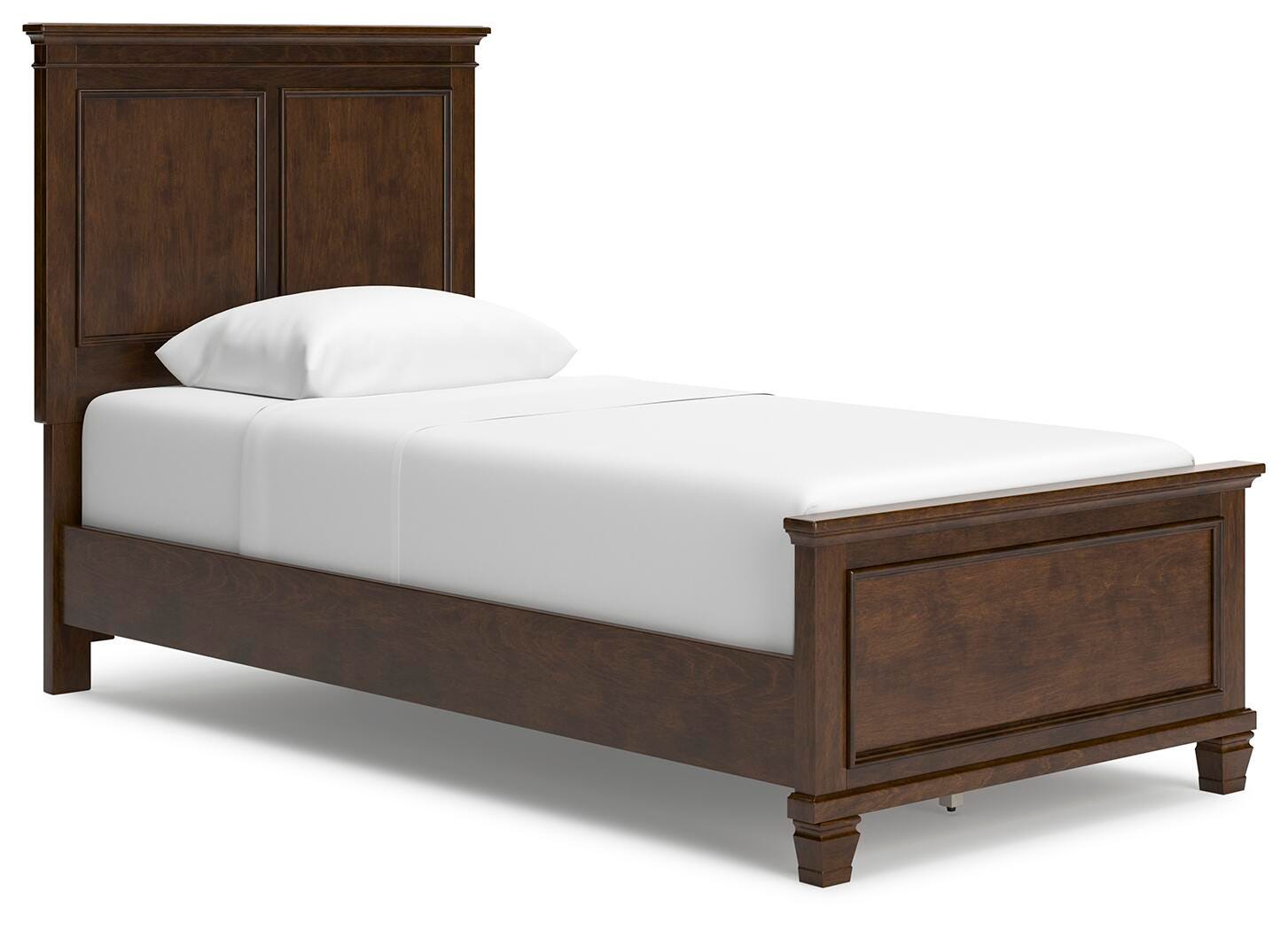 Danabrin Twin Panel Bed - Dark Brown (1)