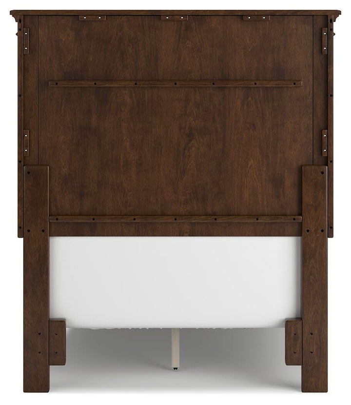 Danabrin Twin Panel Bed - Dark Brown (7)