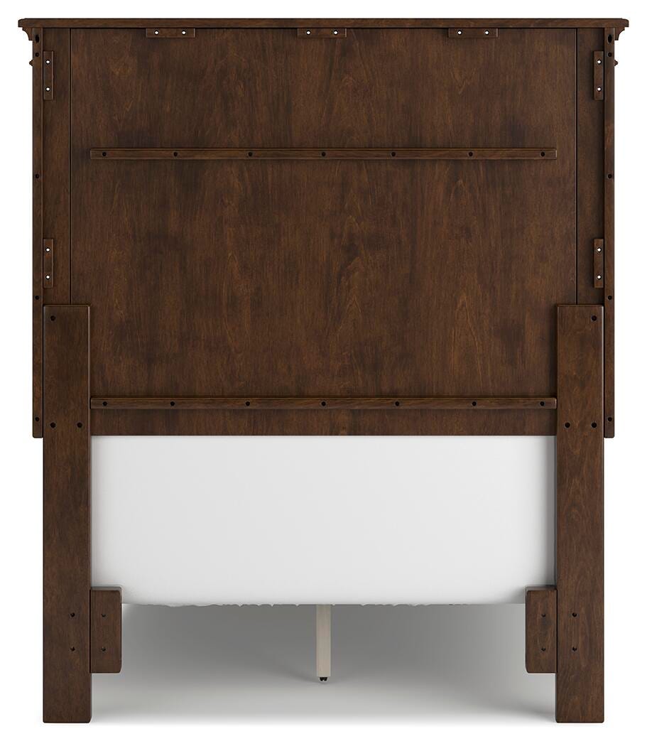 Danabrin Twin Panel Bed - Dark Brown (7)