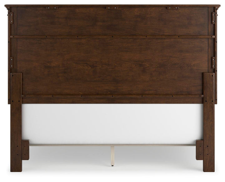 Danabrin Queen Panel Bed - Dark Brown (7)