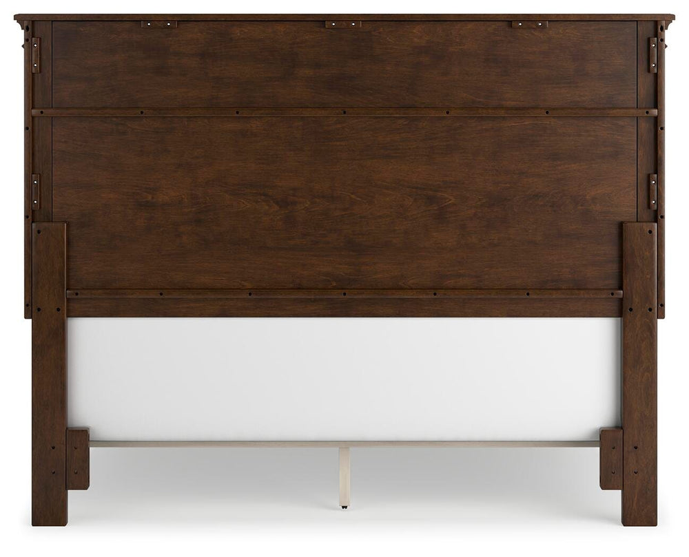 Danabrin Queen Panel Bed - Dark Brown (7)