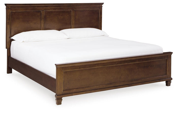Danabrin King Panel Bed - Dark Brown (1)