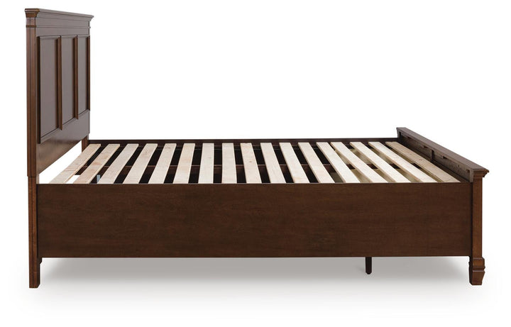 Danabrin California King Panel Storage Bed - Dark Brown (4)