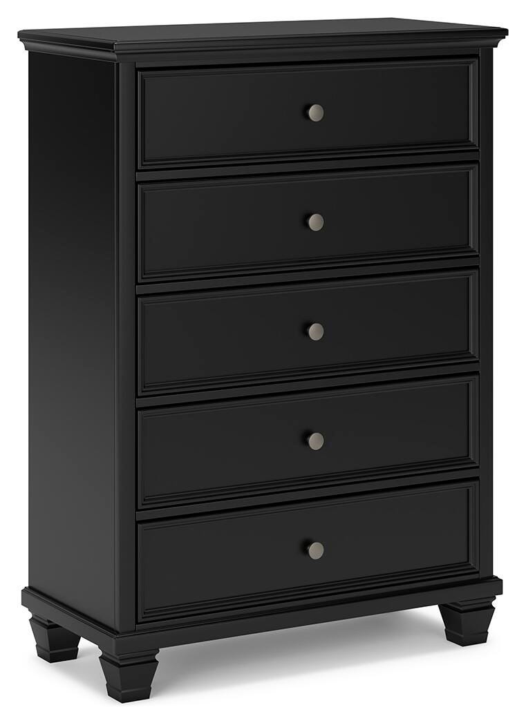 Lanolee Chest of Drawers - Black (1)