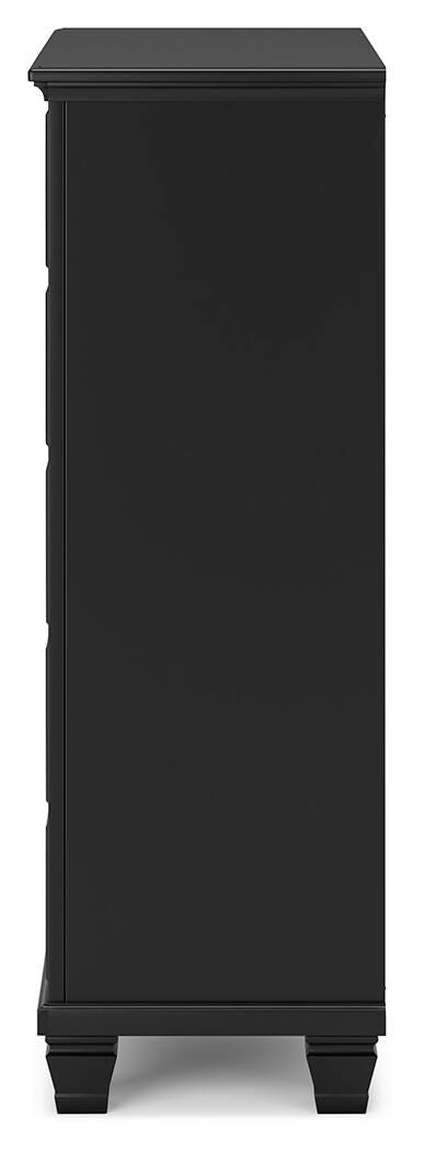 Lanolee Chest of Drawers - Black (7)