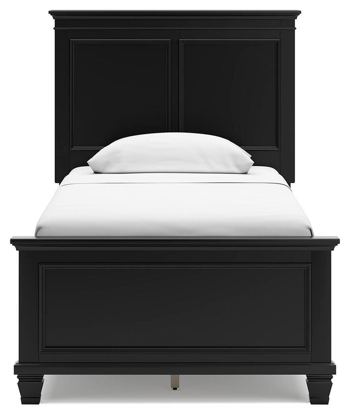 Lanolee Twin Panel Bed - Black (5)