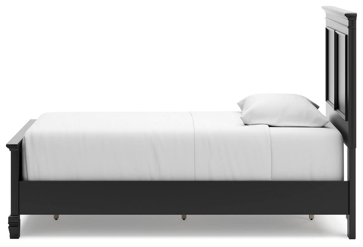 Lanolee Twin Panel Bed - Black (8)
