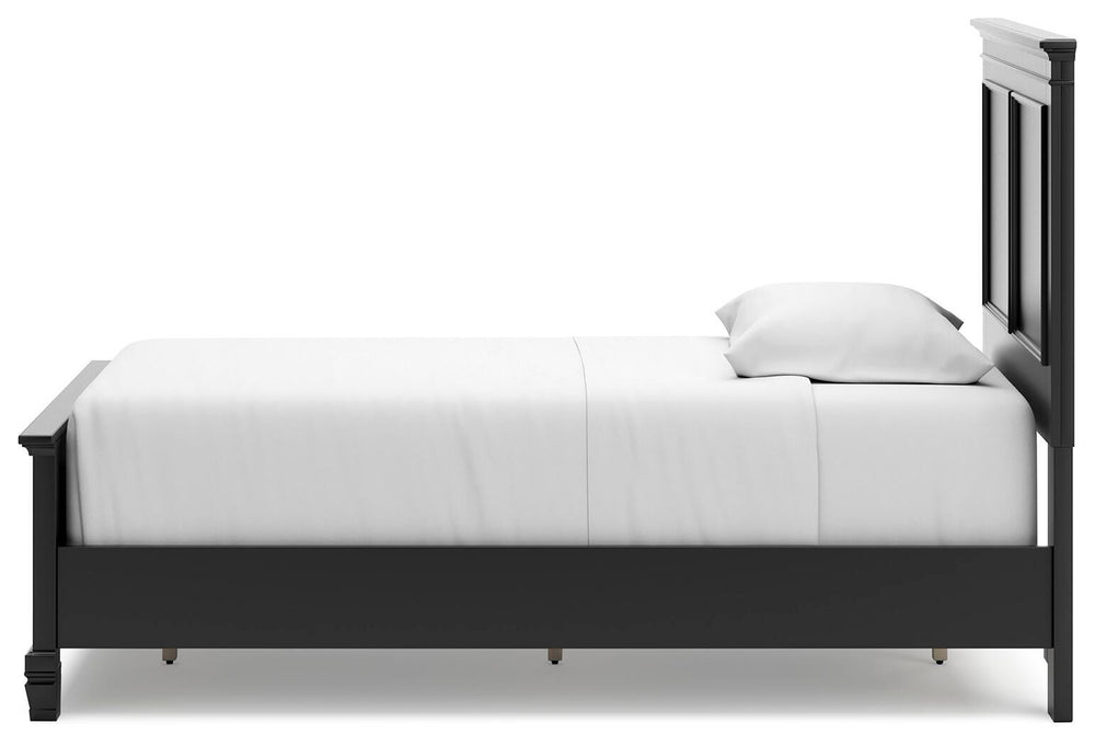 Lanolee Twin Panel Bed - Black (8)