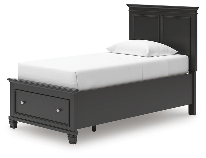 Lanolee Twin Panel Storage Bed - Black (6)