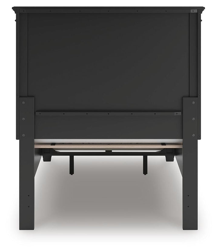 Lanolee Twin Panel Storage Bed - Black (8)