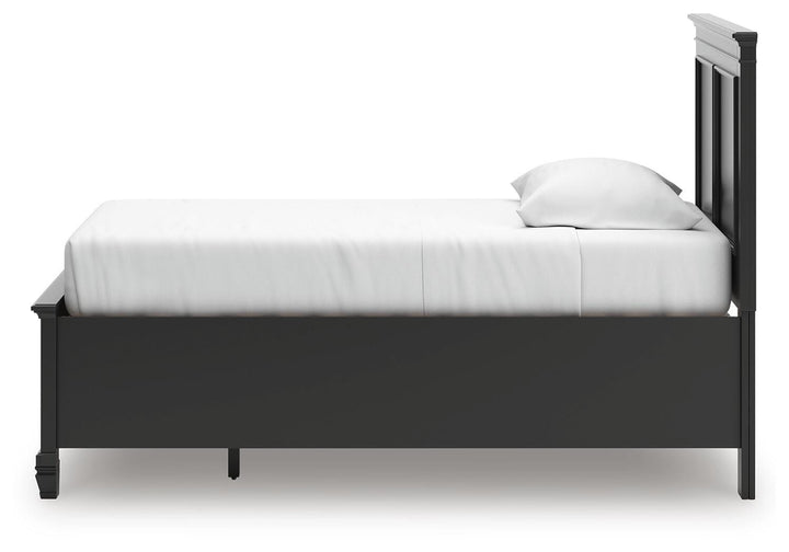 Lanolee Twin Panel Storage Bed - Black (9)