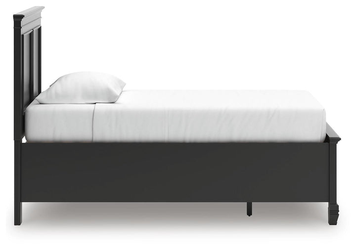 Lanolee Twin Panel Storage Bed - Black (7)