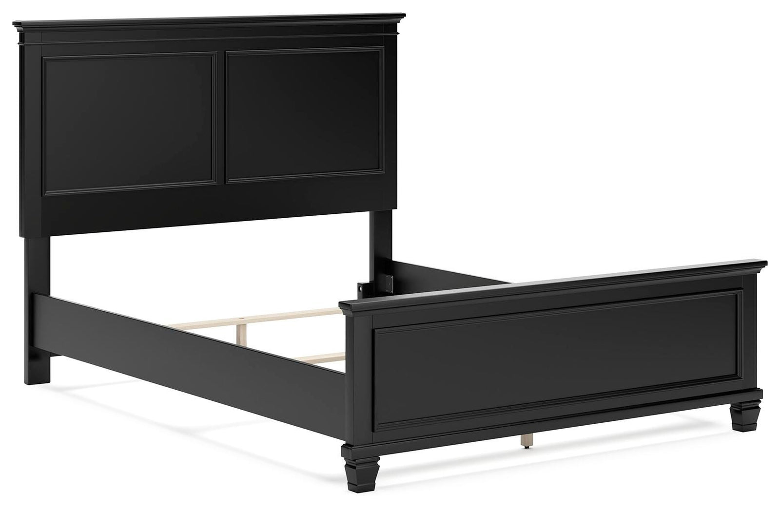 Lanolee Queen Panel Bed - Black (2)