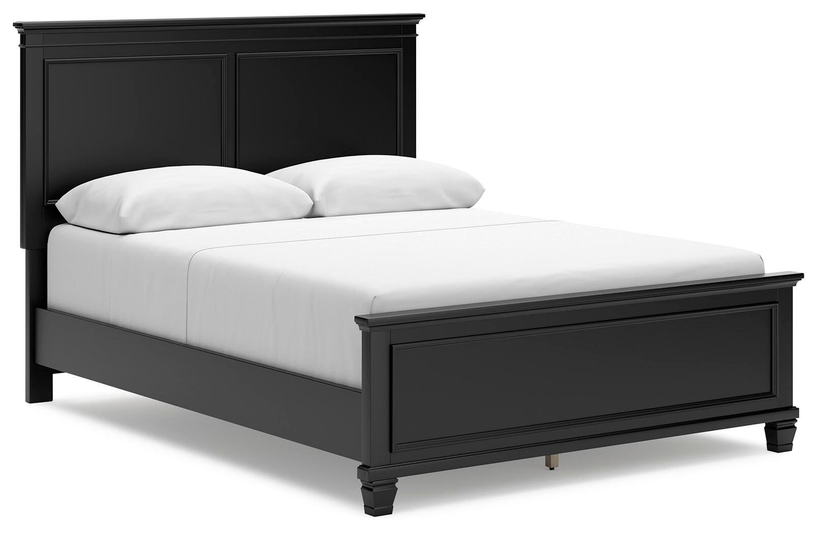 Lanolee Queen Panel Bed - Black (1)