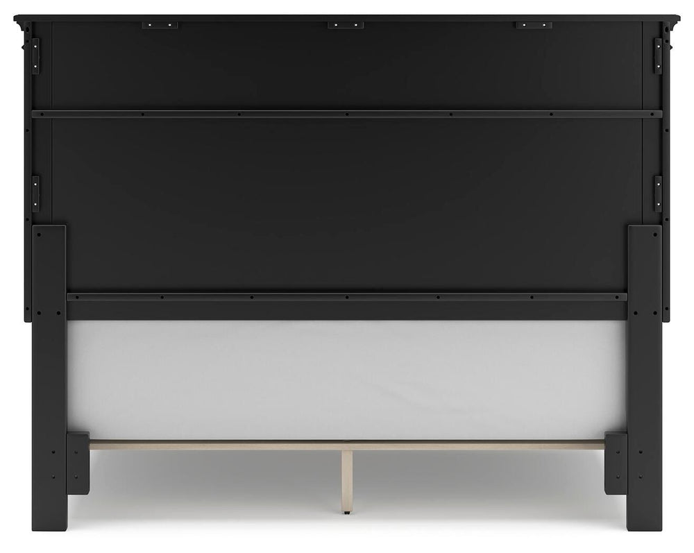 Lanolee Queen Panel Bed - Black (5)