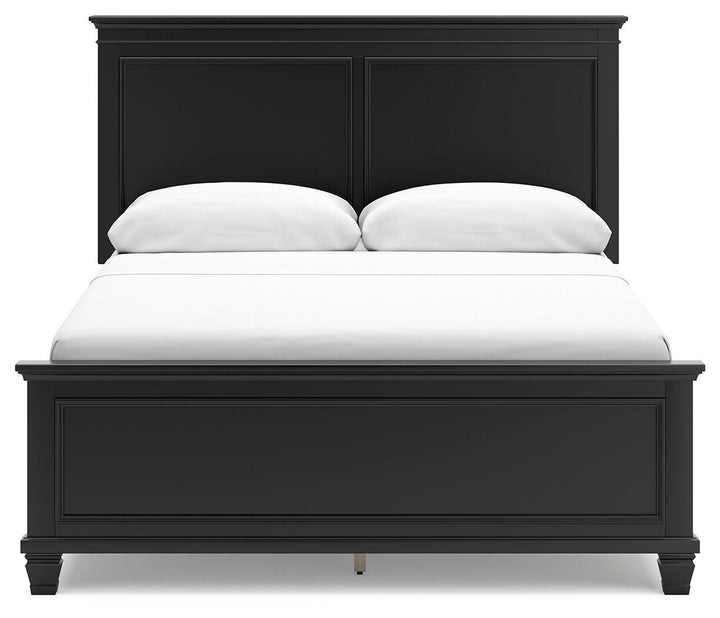 Lanolee Queen Panel Bed - Black (4)