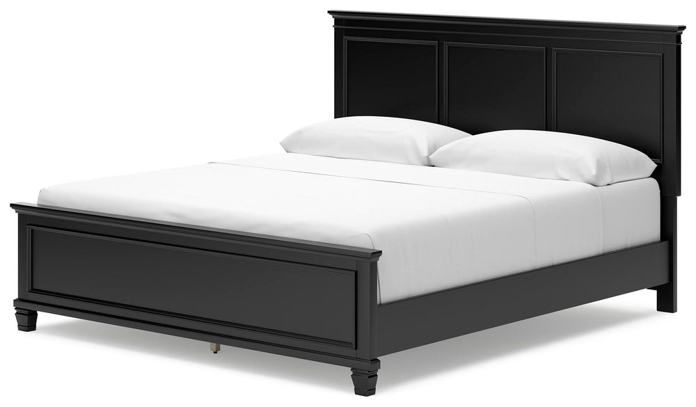 Lanolee California King Panel Bed - Black (3)