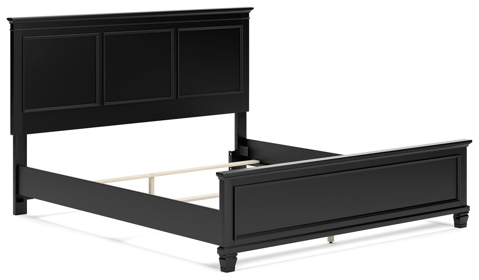 Lanolee California King Panel Bed - Black (2)